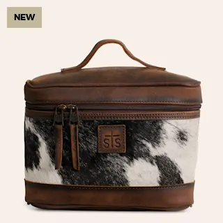 STS Ranchwear Cowhide Makeup Bag